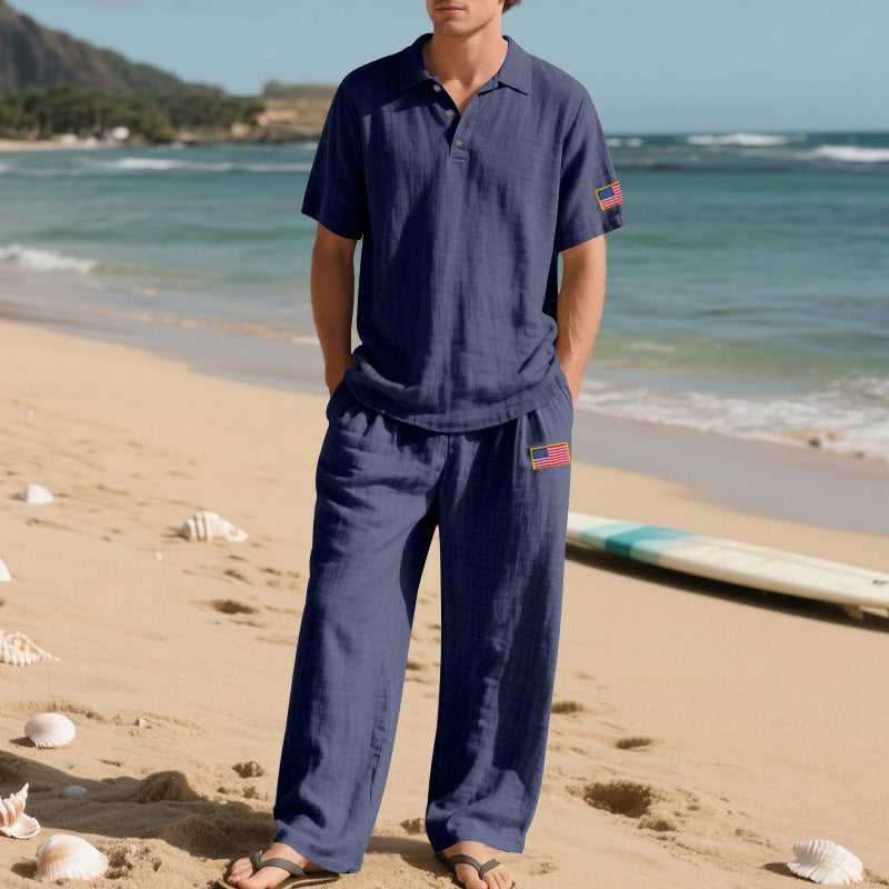 Herren lässiges Strand-Outfit aus leichtem und atmungsaktivem Stoff Echoarchiv