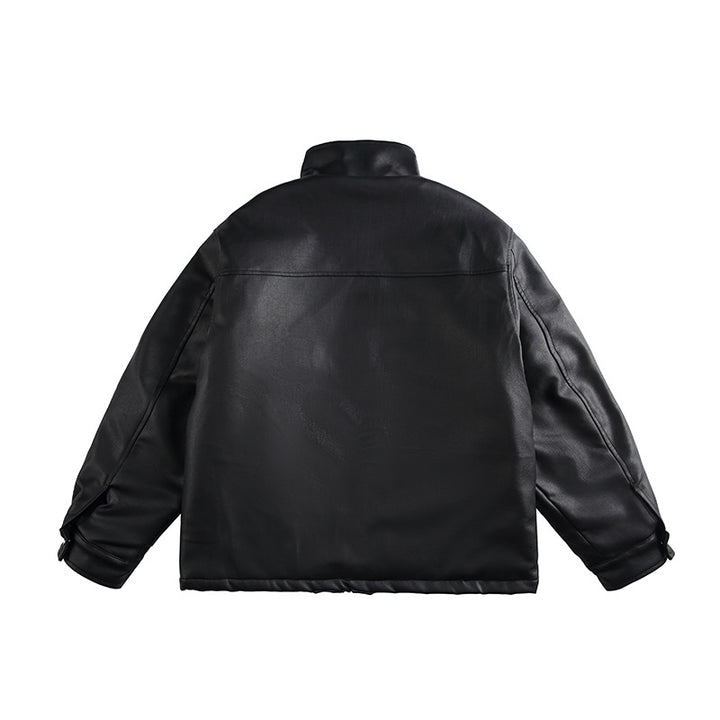 Herren Boxy‑wattierte Utility‑Blousonjacke mit hohem Stehkragen und aufgesetzten Pattentaschen Echo Archiv