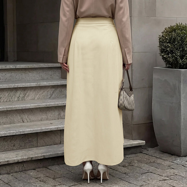 Damen Eleganter Plisseerock mit Gürteldetails Echo Archiv