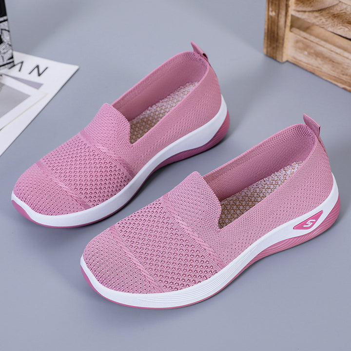 Damen nan eleganter Strick-Slipper mit verstärkter Zehenkappe, flexibler Dämpfungsplattform und Zuglasche Echo Archiv