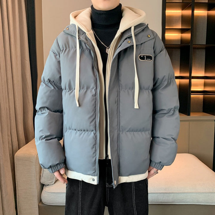 Herren Winterjacke mit Kapuze und dickem Futter Echoarchiv