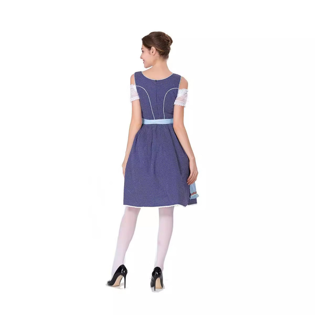 Damen nan tradicionales Oktoberfest Dirndlkleid mit Schürze Echo Archiv