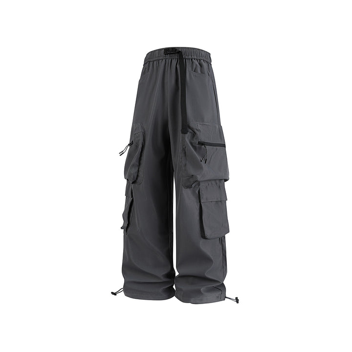 Herren Breite Cargo-Hose im Utility-Design mit elastischem Bund, integrierter Gurt und multifunktionalen Taschen Echo Archiv