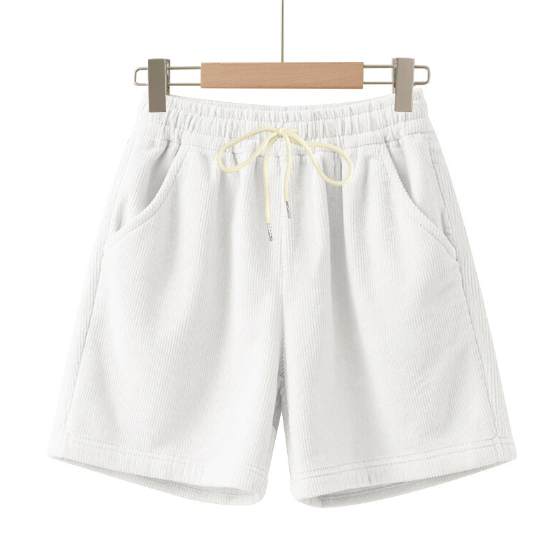 Herren nan gerippte Jersey-Shorts mit elastischem Bund, dekorativem Kordelzug und seitlichen Eingrifftaschen Echo Archiv