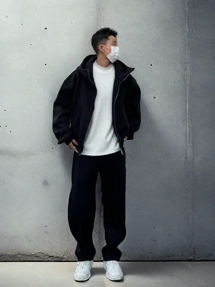Herren Urbanes Oversized Jacken-Set Echoarchiv