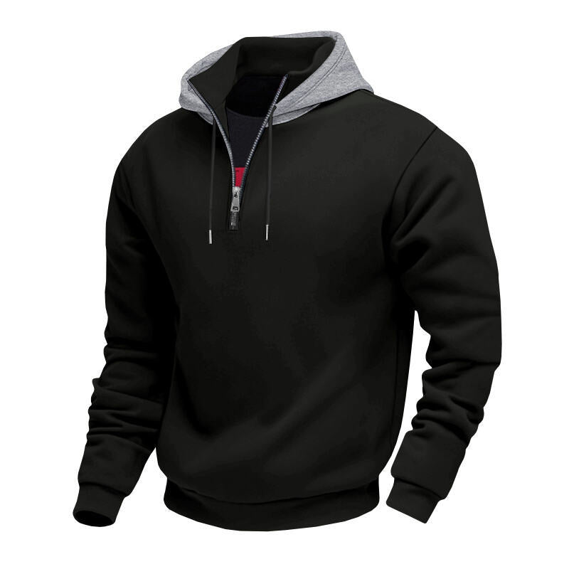 Herren Sweatshirt mit Reißverschluss und hohem Kragen Echoarchiv