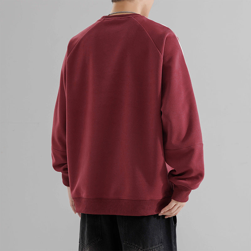 Herren sportliches Sweatshirt mit Raglanärmeln und stylischen Streifen Echoarchiv