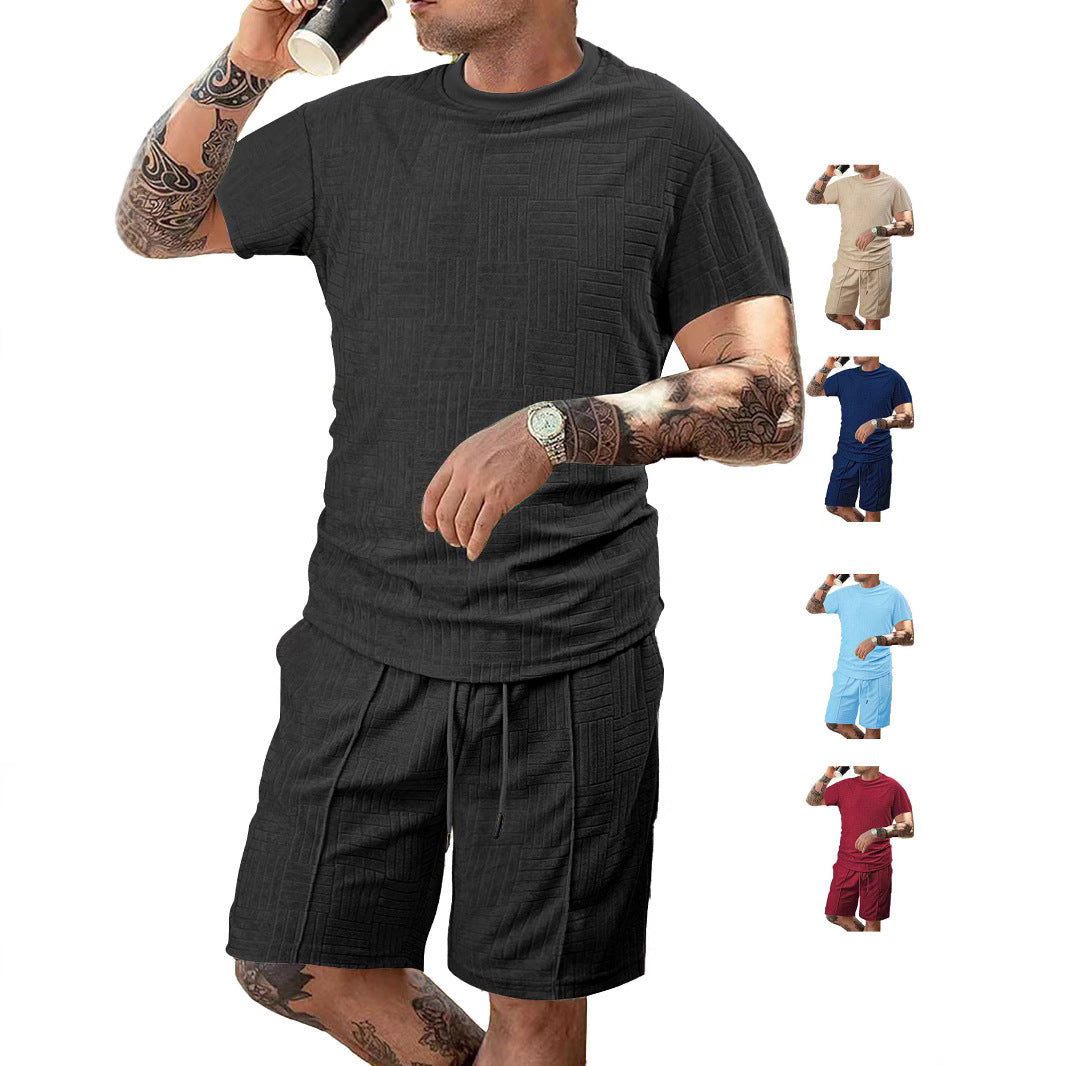 Herren Sport-Outfit mit atmungsaktivem Kurzarmshirt und Shorts Echoarchiv