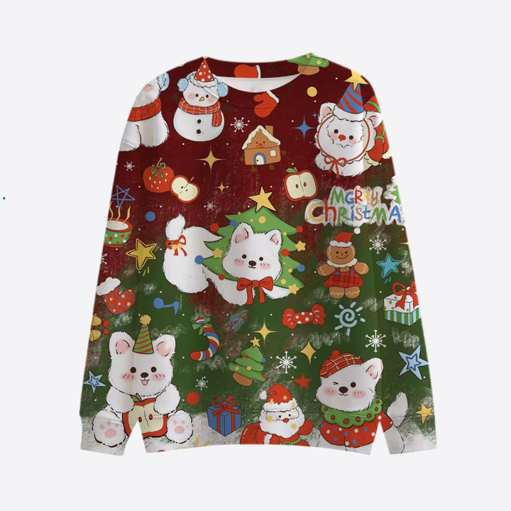 Damen Lustiger Sweatshirt mit einzigartigem Tiermotiv Echoarchiv