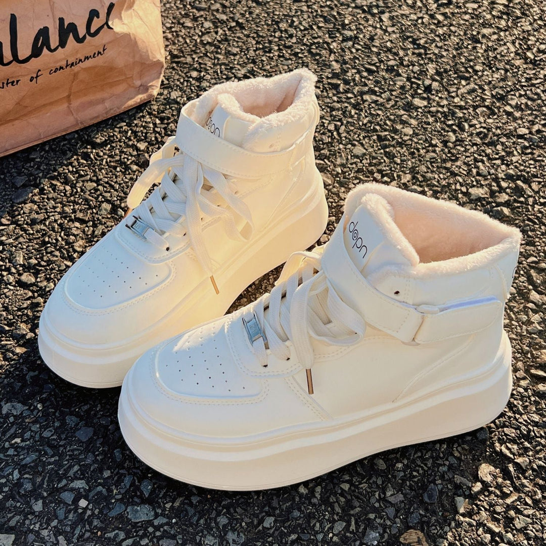 Damen Hohe Winter-Sneaker mit warmem Innenfutter und praktischem Klettverschluss Echo Archiv