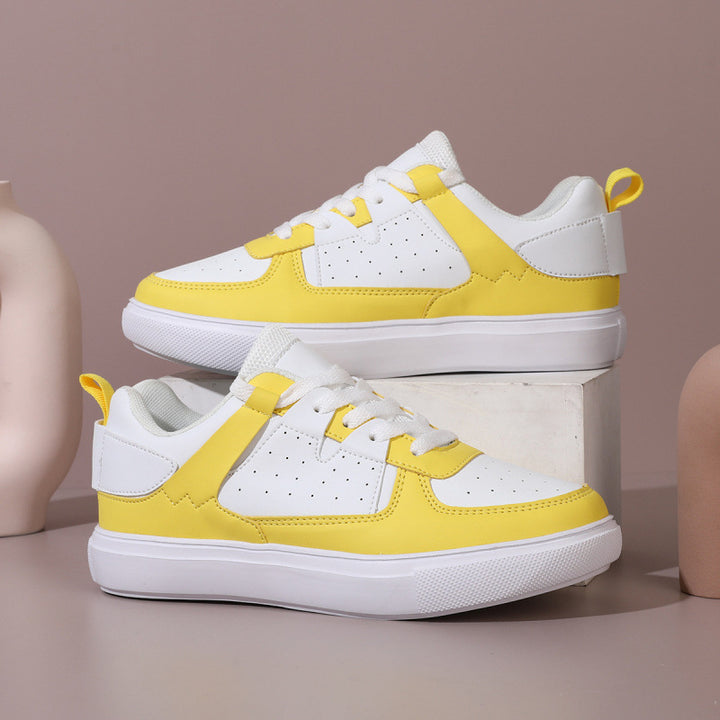 Herren Trendige Sneaker mit niedrigem Schaft, dicker Plateau-Sohle und synthetischem Leder Echoarchiv