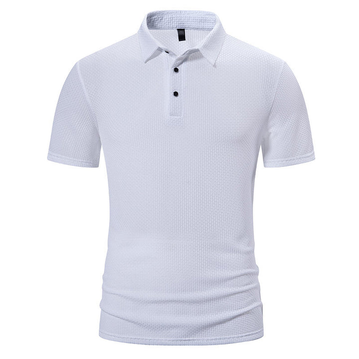 Herren Polohemd mit strukturiertem Design und modernen Akzenten Echoarchiv