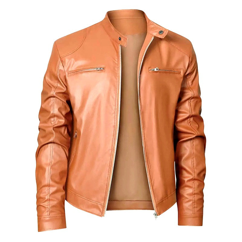 Herren Modische Biker-Lederjacke Echo Archiv