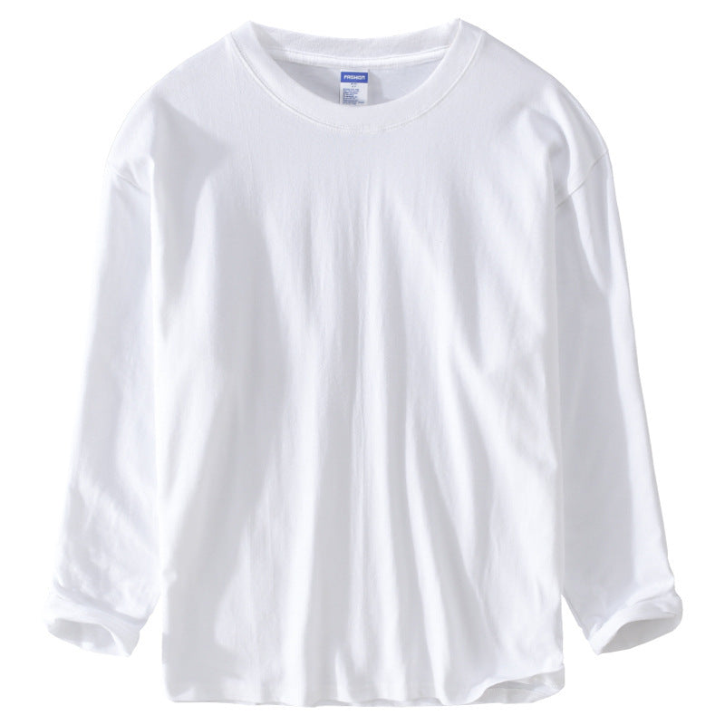 Unisex Langärmliges Premium-Basics-Langarmshirt aus Baumwollmix mit Rundhalsausschnitt Echoarchiv