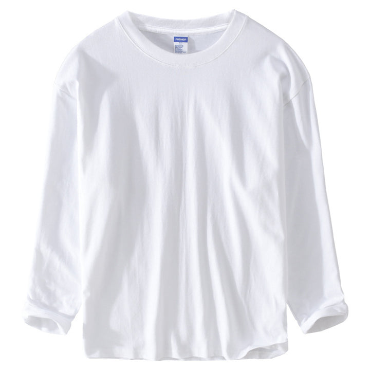 Unisex Langärmliges Premium-Basics-Langarmshirt aus Baumwollmix mit Rundhalsausschnitt Echoarchiv