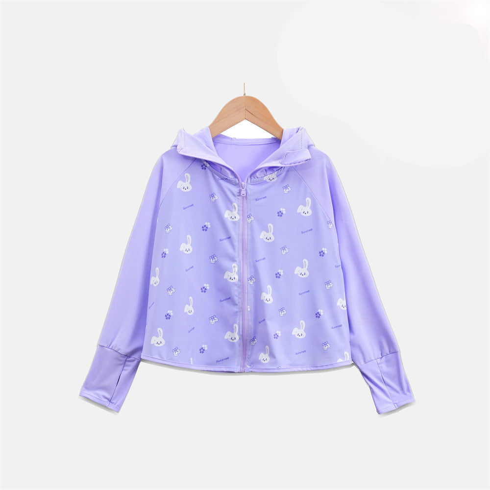 Mädchen Übergangsjacke mit Kapuze und niedlichem Tiermotiv Echo Archiv