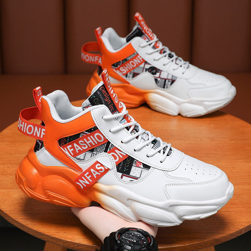 Unisex modische Plateau‑Chunky‑Sneaker mit grafischem Print, verstärkter Fersenlasche und dämpfender Hohlkammersohle – Norré