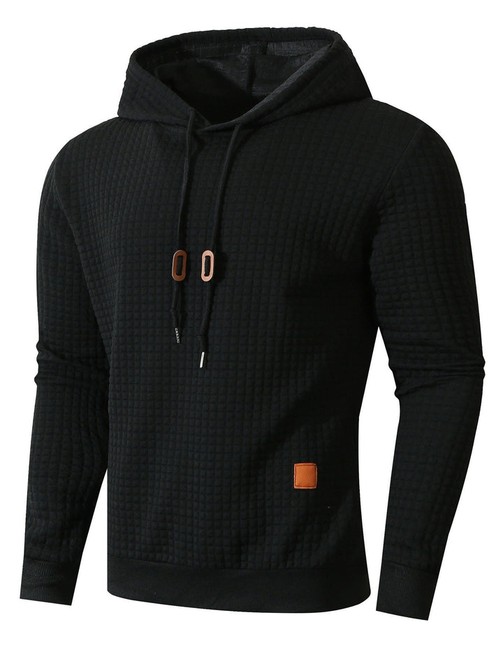 Herren Hoodie mit strukturiertem Design und praktischen Taschen Echoarchiv