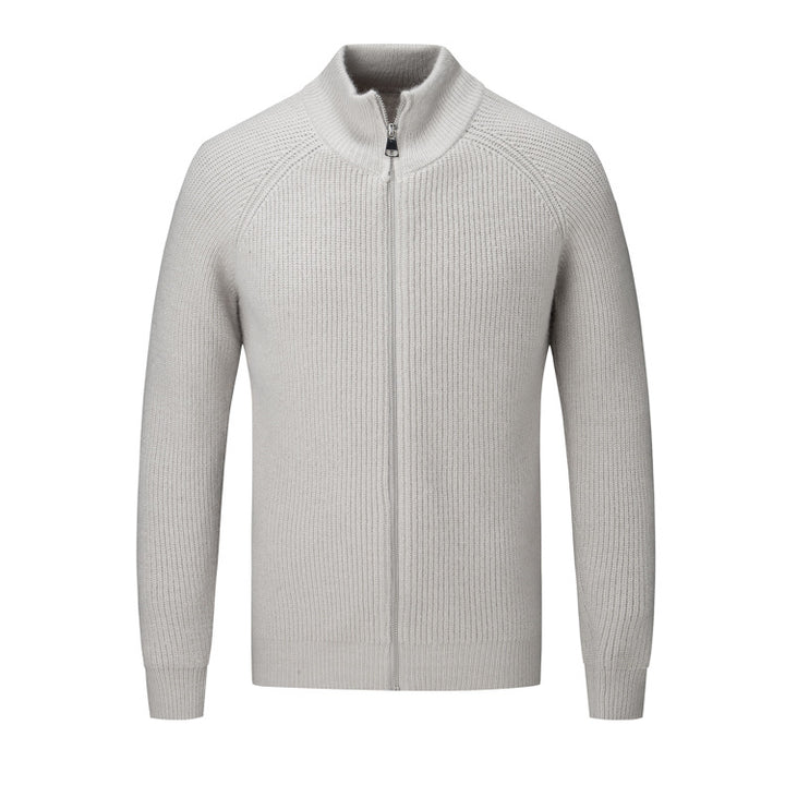 Herren Strickjacke mit hohem Kragen Echoarchiv