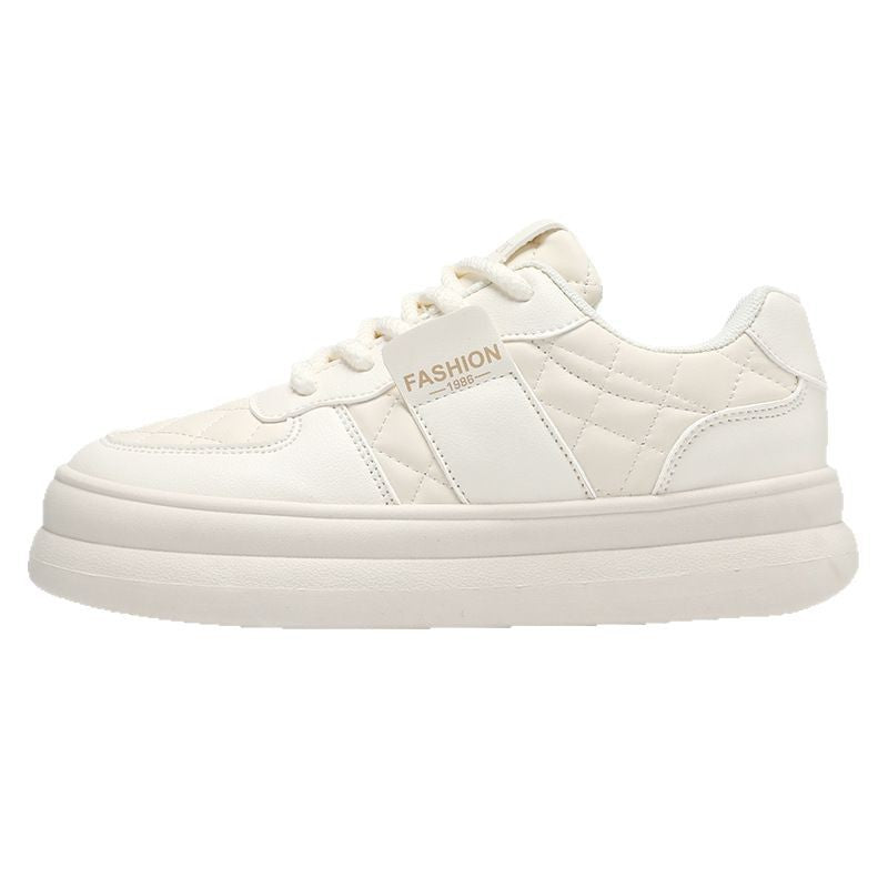 Unisex gestepptes Plateau-Sneaker aus Kunstleder mit gepolstertem Schaft und dämpfender Leichtsohle – Norré