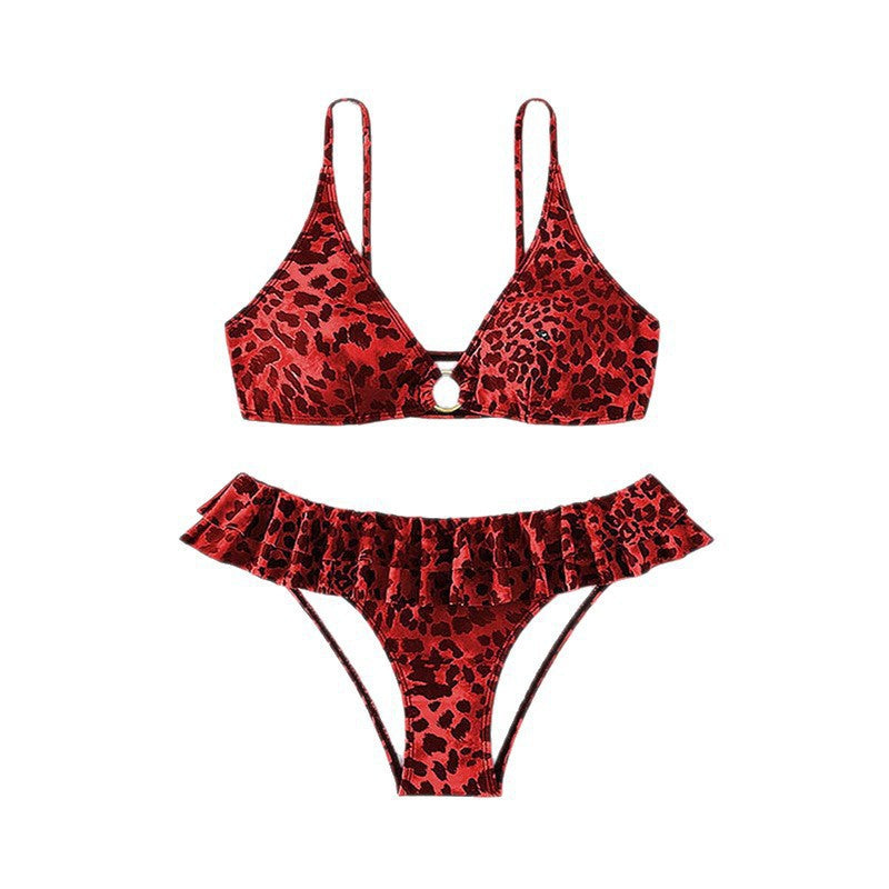 Damen Triangel-Bikini mit modischem Rüschendetail Echo Archiv