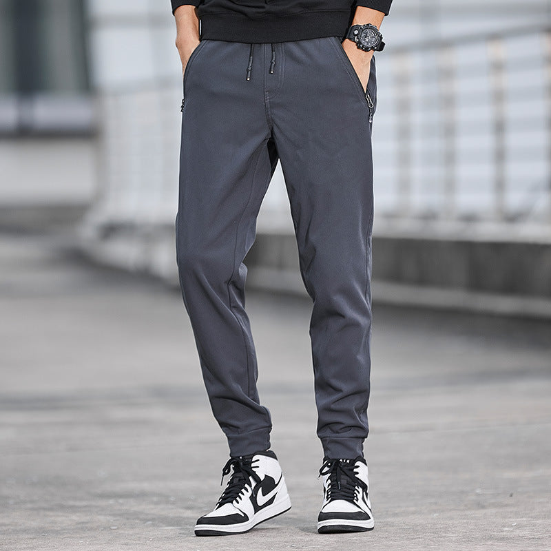 Herren Technische Softshell-Jogginghose mit wasserabweisender Membran, Reißverschlusstaschen und elastischem Kordelbund Echo Archiv