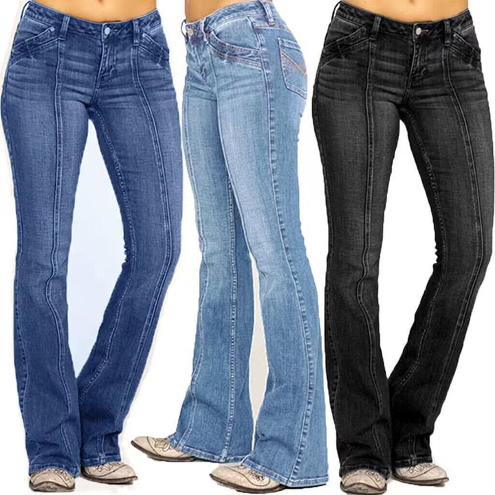 Damen Bootcut JEchoarchivns mit Stretch und elegantem Schnitt
