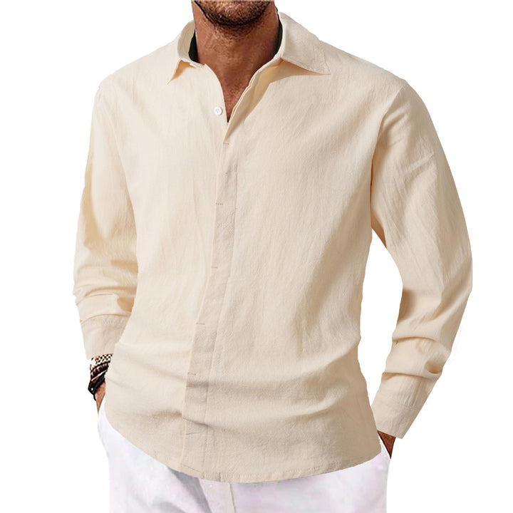 Herren Elegantes Casual-Hemd mit Slim-Fit Schnitt Echoarchiv