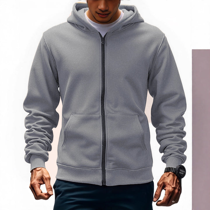 Herren Modische Kapuzenjacke mit praktischen Taschen Echo Archiv