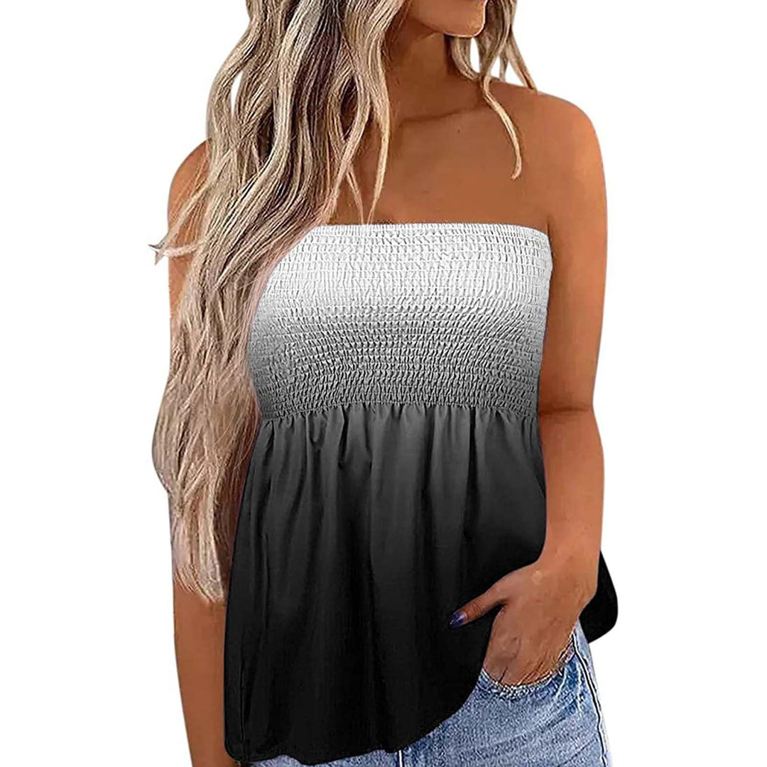 Damen Bandeau-Top mit floralem Einsatz Echo Archiv