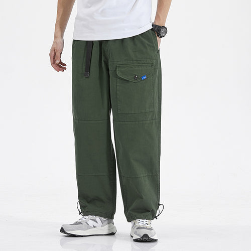 Herren bequeme Cargo-Hose mit vielen Taschen und elastischem Bund Echoarchiv