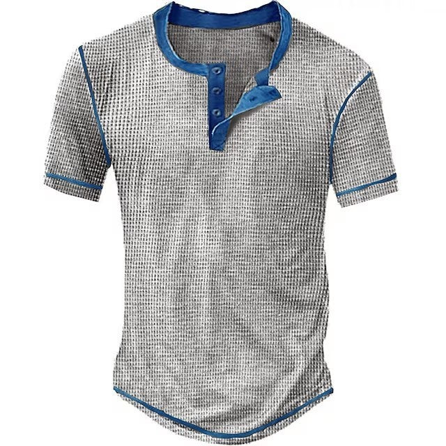 Herren Kurzarm-Hemd mit innovativem Strukturdesign und modischen Akzenten Echoarchiv
