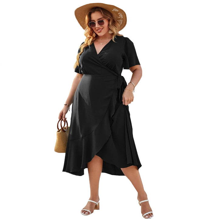 Damen Wickelmaxikleid mit eleganter Drapierung und since Silhouette Echo Archiv