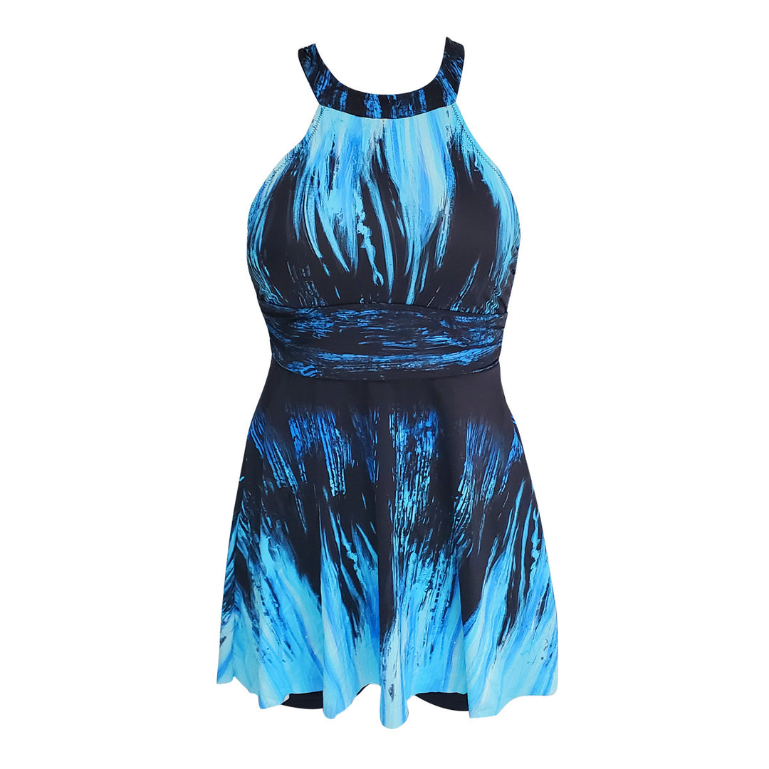 Damen Sportlicher Badeanzug mit Rock-Design Echo Archiv