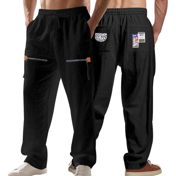 Herren Cargo-Hose mit multifunktionalen Taschen und elastischem Bund Echoarchiv