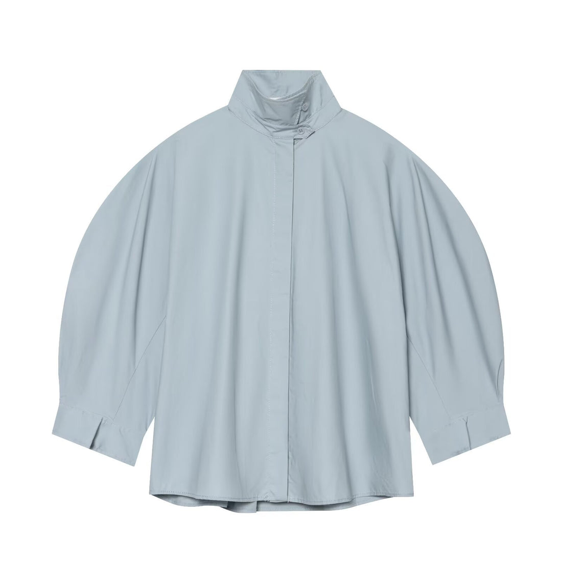 Damen Oversize-Bluse mit Stehkragen und Kimonoärmeln Echoarchiv