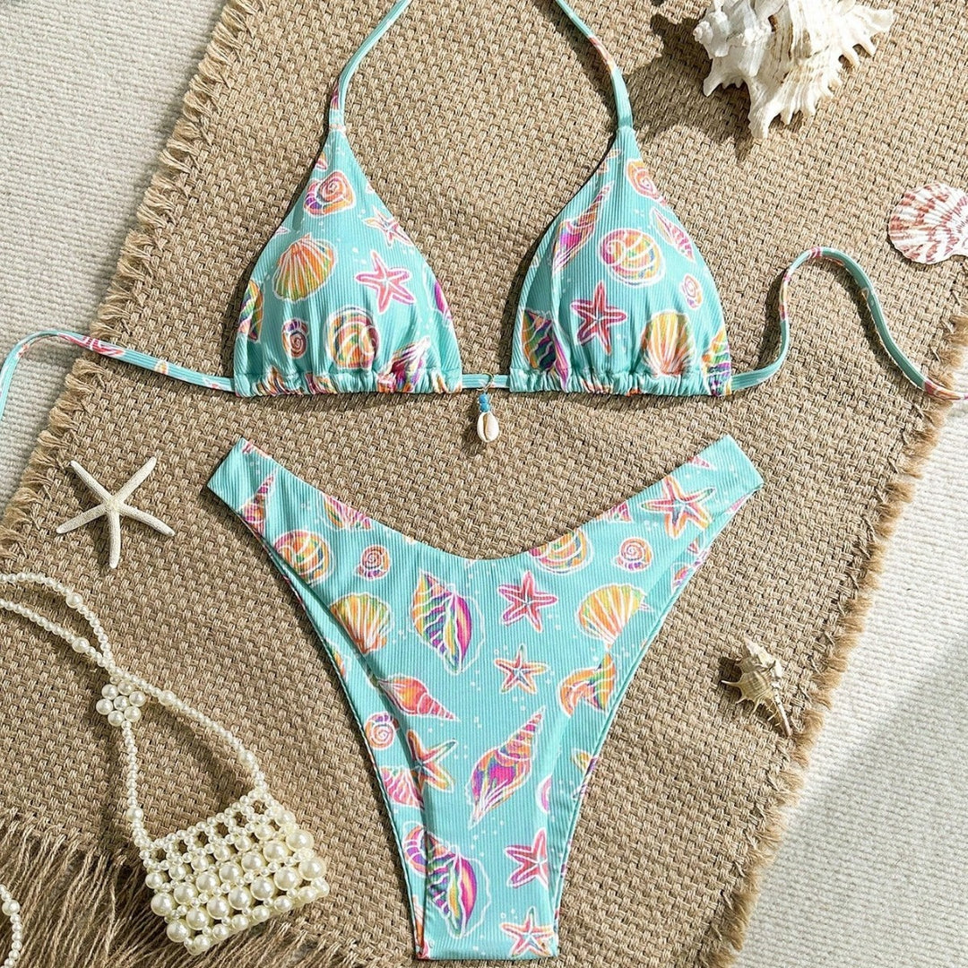 Damen Triangel-Bikini mit maritimen Verzierungen Echo Archiv