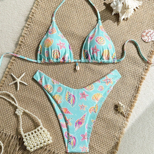 Damen Triangel-Bikini mit maritimen Verzierungen Echo Archiv