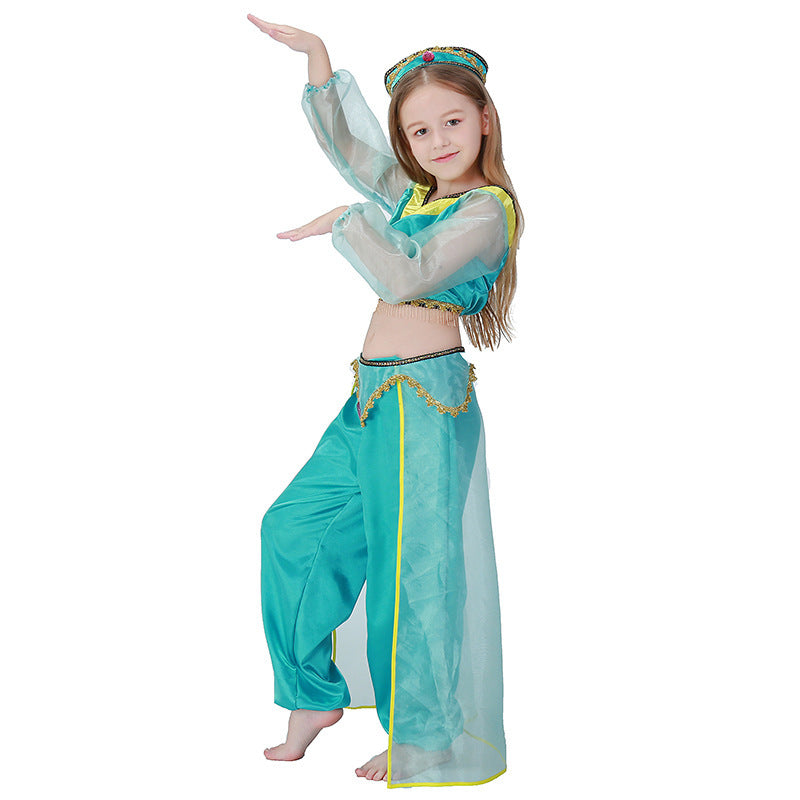 Mädchen Prinzessinnenkostüm im orientalischen Stil mit glitzernden Details Echo Archiv