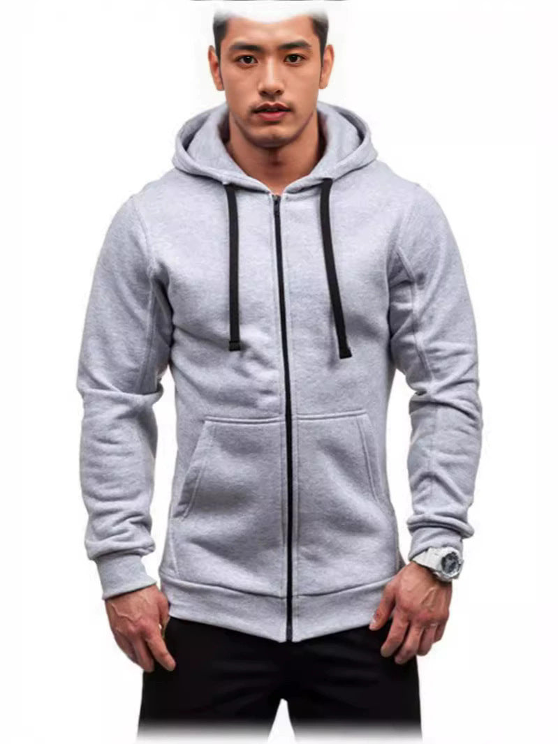 Herren sportlicher Sweatjacke mit durchgehendem Reißverschluss und praktischen Taschen Echoarchiv