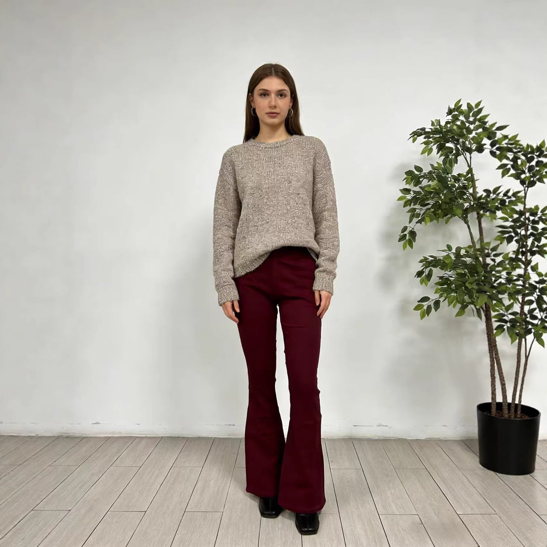Damen modische Flared Jeanshose mit hohem Bund und komfortablem Schnitt Echo Archiv