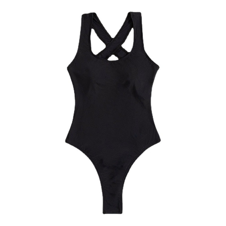 Damen Hochgeschnittener Einteiler Badeanzug Echo Archiv