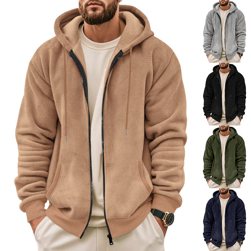 Herren Sportliche Kapuzenjacke mit atmungsaktivem Material und praktischem Reißverschluss Echoarchiv