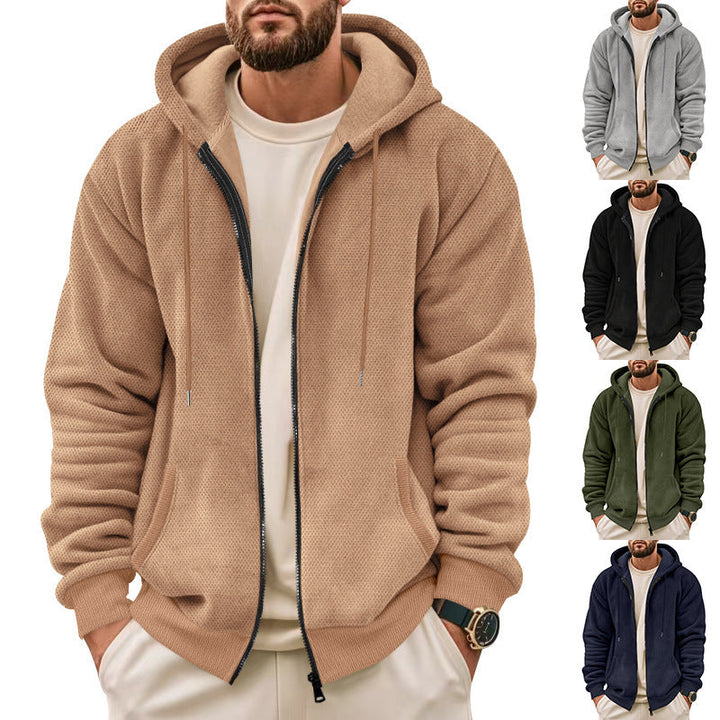 Herren Sportliche Kapuzenjacke mit atmungsaktivem Material und praktischem Reißverschluss Echoarchiv