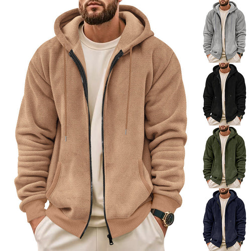 Herren Sportliche Kapuzenjacke mit atmungsaktivem Material und praktischem Reißverschluss Echoarchiv