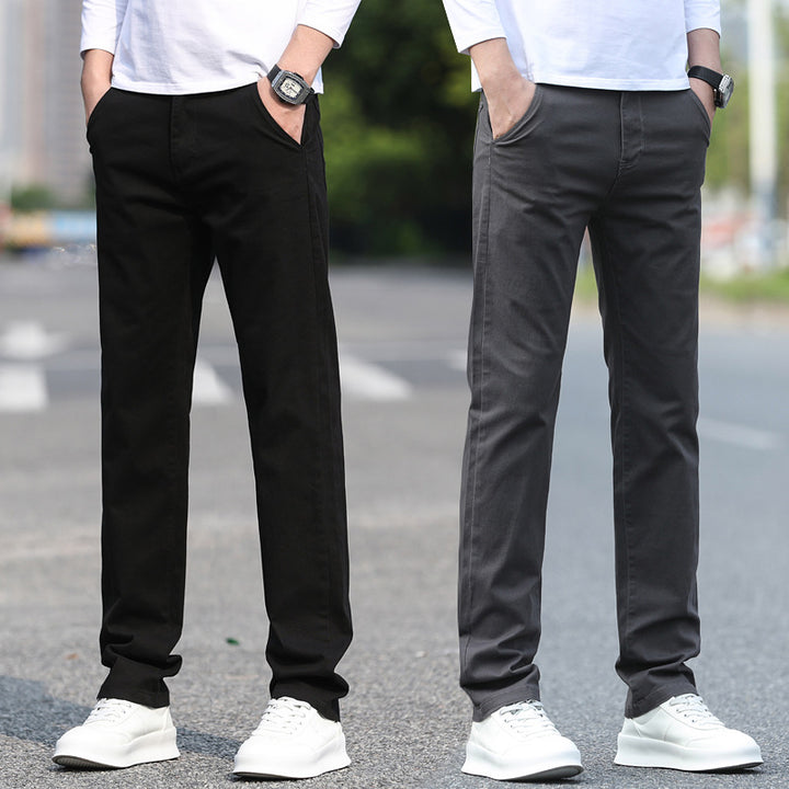 Herren Slim Fit Stretch-Hose mit elastischem Bund und geradem Bein Echo Archiv