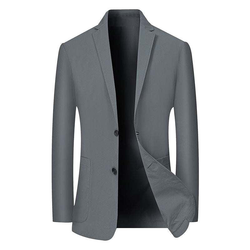 Herren Modernes Stretch Business-Sakko mit schmalem Schnitt und aufgesetzten Taschen – Tianoro