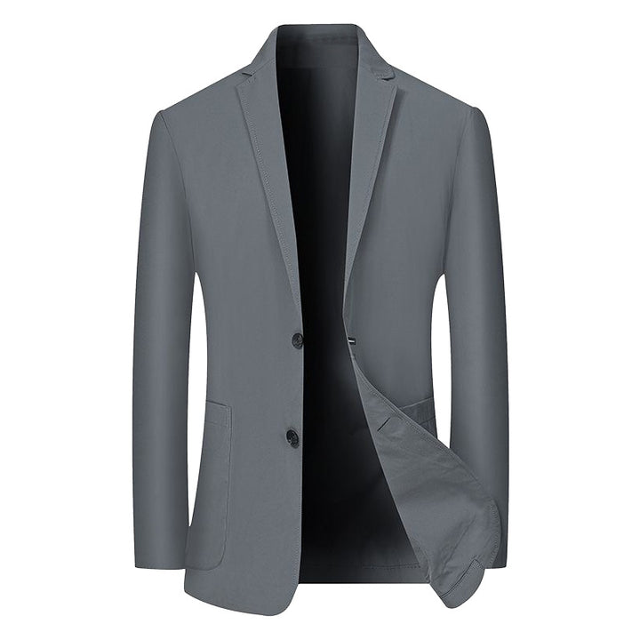 Herren Modernes Stretch Business-Sakko mit schmalem Schnitt und aufgesetzten Taschen – Tianoro