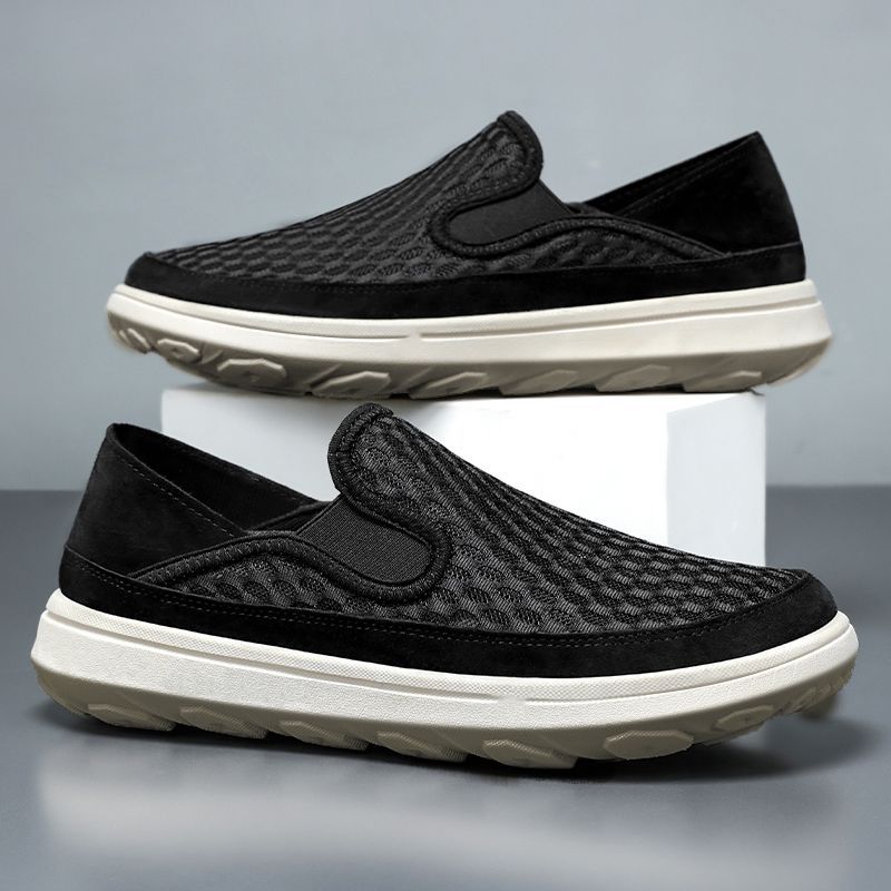 Herren nan atmungsaktiver Mesh-Slip-On Loafer mit elastischen Einsätzen und stoßdämpfender EVA-Sohle Echo Archiv