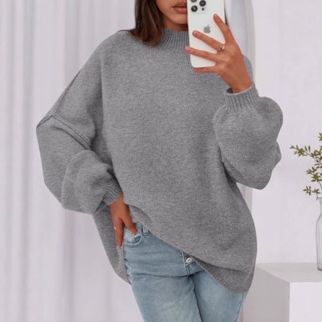 Damen Weicher Oversized Pullover Echo Archiv